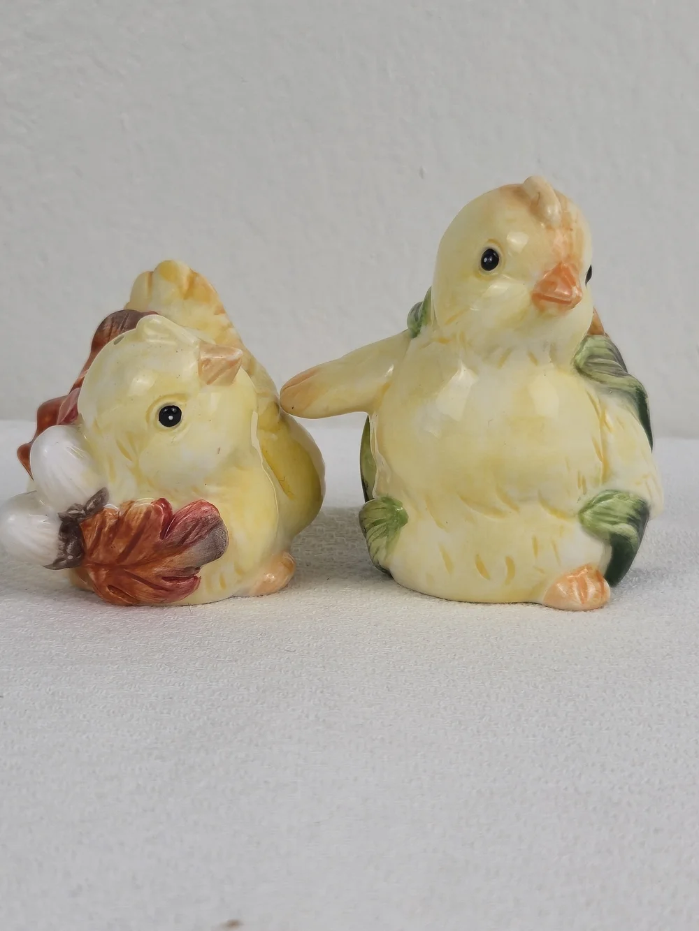 Cosmos Gifts Fall Harvest Ceramic Chick Salt & Pepper Shakers